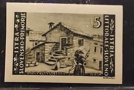 OCCUPAZIONI STRANIERE - II GUERRA - 1946, ISTRIA E LITORALE SLOVENO, tiratura...