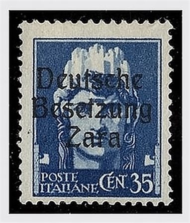 OCCUPAZIONI STRANIERE - II GUERRA - 1943, OCCUPAZIONE TEDESCA-ZARA, 35 c....