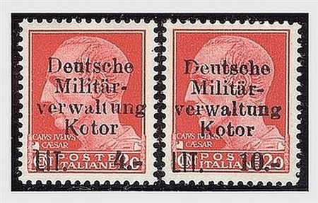 OCCUPAZIONI STRANIERE - II GUERRA - 1944, OCCUPAZIONE TEDESCA-CATTARO, 6...