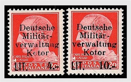 OCCUPAZIONI STRANIERE - II GUERRA - 1944, OCCUPAZIONE TEDESCA-CATTARO, le 2...
