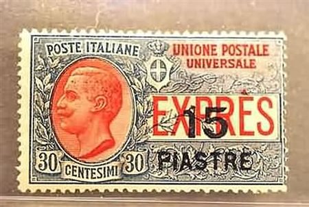 UFFICI POSTALI ALL'ESTERO/LEVANTE - 1922, COSTANTINOPOLI, Espresso 15 pi. su...