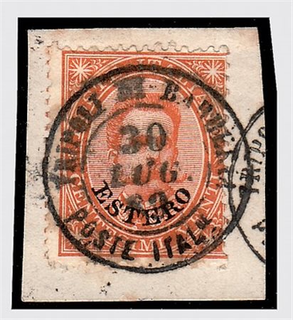 UFFICI POSTALI ALL'ESTERO/LEVANTE - 1889, TRIPOLI DI BARBERIA doppio cerchio...