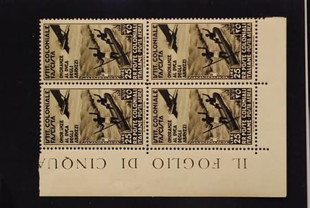 COLONIE ITALIANE - EMISSIONI GENERALI - 1934, Posta aerea, Onoranze al Duca...