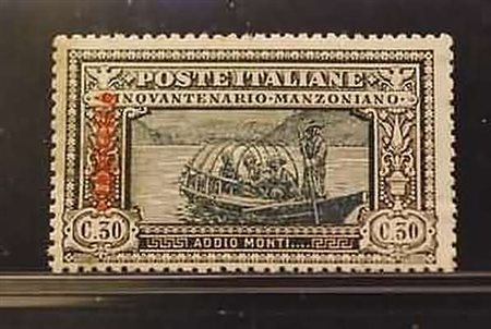 CIRENAICA - 1924, Manzoni, 30 c. con doppia soprastampa di saggio (P8). Da...