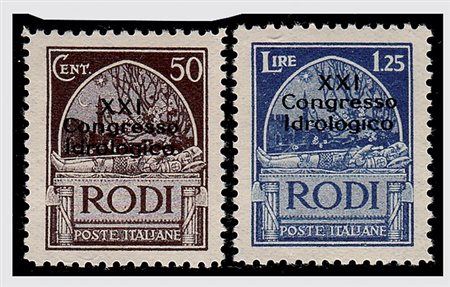 EGEO - 1930, Congresso Idrologico, 9 valori cpl. (12/20). (Cert....