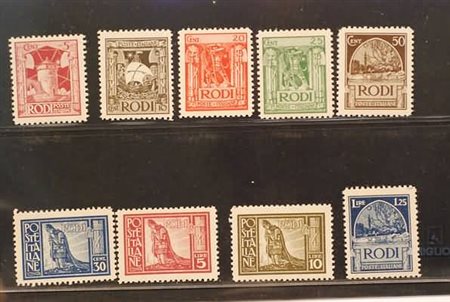 EGEO - 1929, Pittorica 9 valori cpl. (3/11).(GOMMA ORIGINALE)