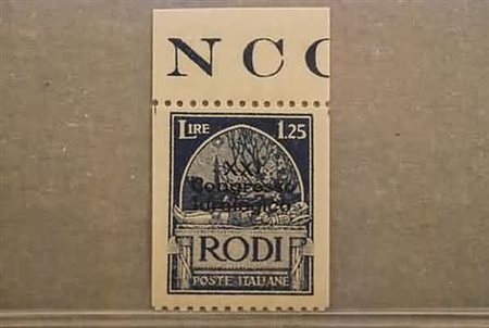 EGEO - 1930, Congresso Idrologico, lire 1,25 azzurro non dent. verticalmente...