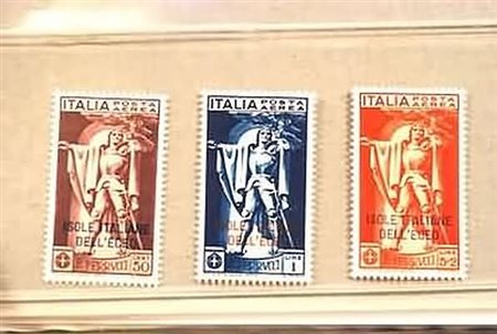 EGEO - 1930, Posta aerea, Ferrucci 3 valori cpl. (1/3).(GOMMA INTEGRA)