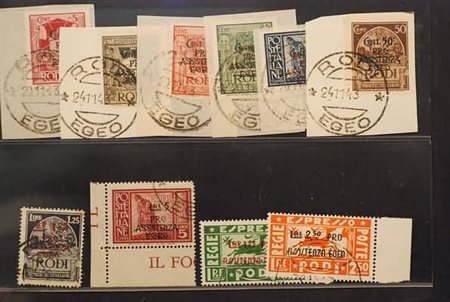 EGEO - 1943, OCCUPAZIONE TEDESCA, Pro Assistenza Egeo, 10 valori cpl....