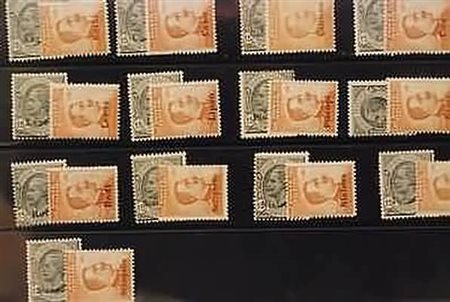 EGEO - 1921-22, 15 c. Leoni e 20 c. Michetti con filigrana, il giro cpl....