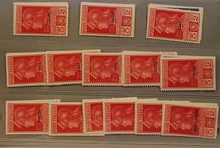 EGEO - 1930, Ferrucci, GIRO DELLE 13 ISOLE (12/16) + Castelrosso.(GOMMA INTEGRA)