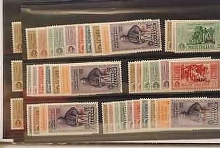 EGEO - 1932, Garibaldi, giro cpl. delle 13 isole compreso Castelrosso.(GOMMA...