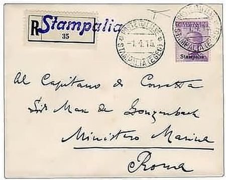 EGEO - bel lotto di 19 bustine, alcune raccomandate, dirette a Roma, con...