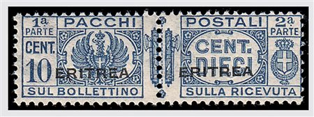 ERITREA - 1927, Pacchi postali 10 c. (22) fresco e ben centrato....