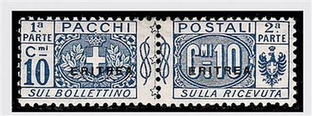 ERITREA - 1903, Segnatasse, soprastampati in alto 11 valori cpl. (1/11)....