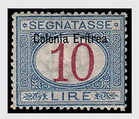 ERITREA - 1903, Segnatasse, soprastampati in alto 11 valori cpl. (1/11)....