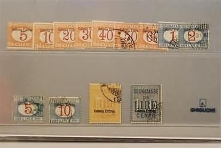 ERITREA - 1903, Segnatasse, le 2 serie (1/11 + 12/13) con i bassi valori...