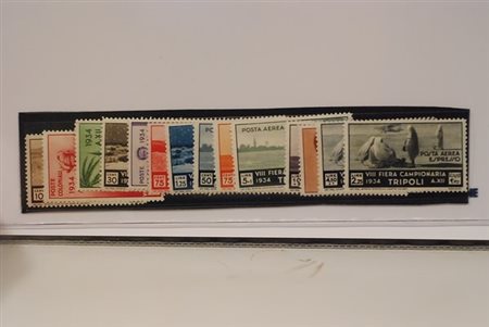 LIBIA - 1934, VIII Fiera di Tripoli 14 valori cpl. (125/31+A.).(GOMMA INTEGRA)