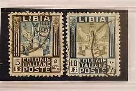 LIBIA - 1937, Pittorica, 2 valori cpl. (144/45).(USATO)