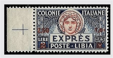 LIBIA - 1933, Espressi, 2,50 su 2 lire (13) ben centrato e con bordo a...