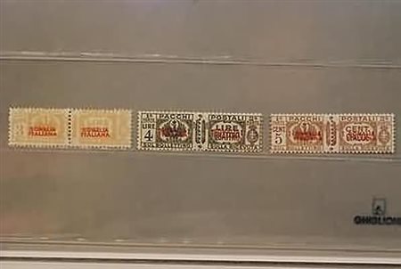 SOMALIA - 1930-37, Pacchi postali, 2 valori cpl. (66/67) + 5 c. bruno...