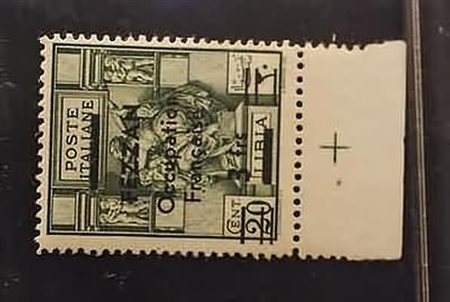 OCCUPAZIONI STRANIERE DELLE COLONIE - 1943, FEZZAN, 3 f. su 20 c. (5) bordo...