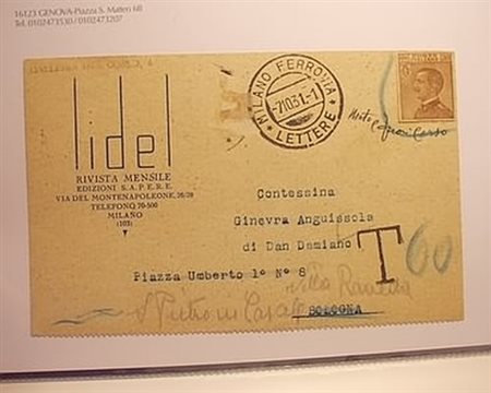 INTERI POSTALI - 1931, Ritaglio di intero postale Michetti da 30 c. su...