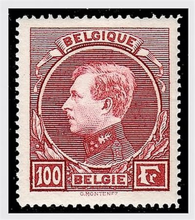 BELGIO - 1923-32, Alberto I, tipo "Montenez" 4 valori cpl. (289/92). (Cert....