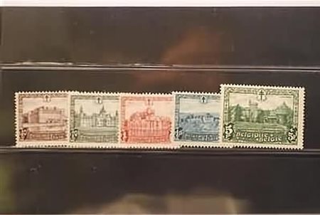 BELGIO - 1930, Pro antitubercolari, senza i primi 2 piccoli valori...