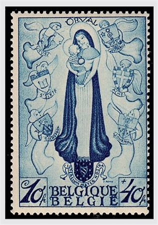 BELGIO - 1933, Orval II, 12 valori cpl. (363/74). (Cert. R. Diena)(GOMMA...