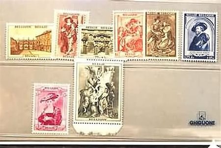 BELGIO - 1939, Pro Restauro Casa di Rubens 8 valori cpl. (504/11).(GOMMA...