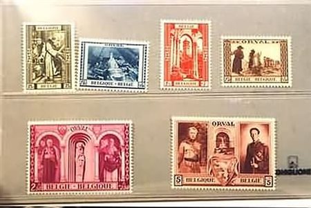 BELGIO - 1939, Orval III 6 valori cpl. (513/18).(GOMMA INTEGRA)