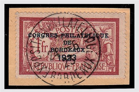 FRANCIA - 1923, Congresso Bordeaux 1 f. (+2 f.) (182).(FRAMMENTO)