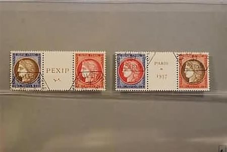 FRANCIA - 1937, PEXIP, 4 valori cpl. (348/51).(USATO)