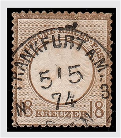 GERMANIA IMPERO E REICH - 1871, Scudo grande, 18 k. bistro (11)....