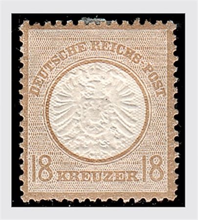 GERMANIA IMPERO E REICH - 1872, Sei valori delle prime emissioni...