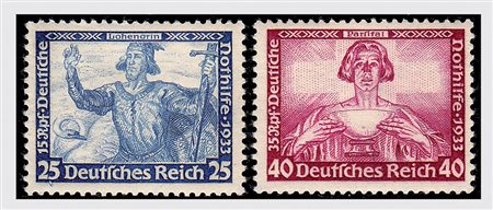GERMANIA IMPERO E REICH - 1933, Wagner 9 valori cpl. (470/78).(GOMMA INTEGRA)