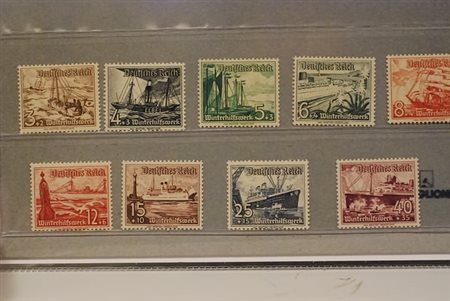 GERMANIA IMPERO E REICH - 1937, Soccorso invernale 9 valori cpl....