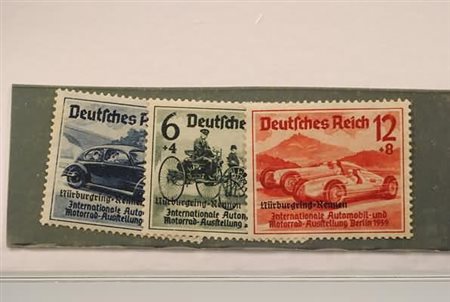 GERMANIA IMPERO E REICH - 1939, Nurburgring 3 valori cpl. (629A/C).(GOMMA...