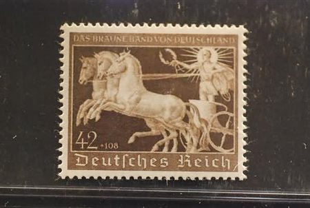 GERMANIA IMPERO E REICH - 1940, Settimo nastro bruno 420+ 108 p. (670).(GOMMA...