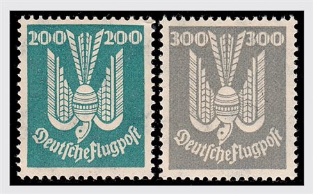 GERMANIA IMPERO E REICH - 1924, Posta aerea Colomba 7 valori cpl....