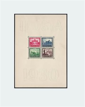 GERMANIA IMPERO E REICH - 1930, Foglietto IPOSTA (1).(GOMMA INTEGRA)