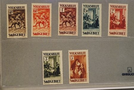 AREA TEDESCA - 1931, SARRE, Beneficenza 7 valori cpl. (148/54).(GOMMA INTEGRA)