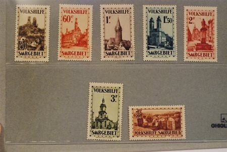 AREA TEDESCA - 1932, SARRE, Beneficenza 7 valori cpl. (155/61).(GOMMA INTEGRA)