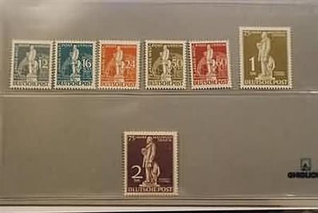 AREA TEDESCA - 1949, BERLINO, UPU 7 valori cpl. (21/27).(GOMMA INTEGRA)