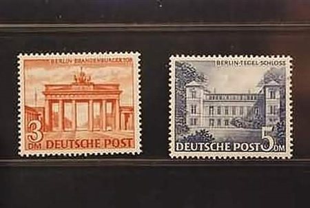 AREA TEDESCA - 1949, BERLINO, Monumenti, i 2 alti valori (45,46).(GOMMA INTEGRA)