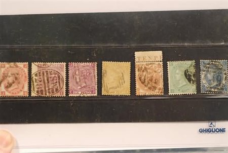 GRAN BRETAGNA - 1867-80, Vittoria, (33/38+34A).(USATO)