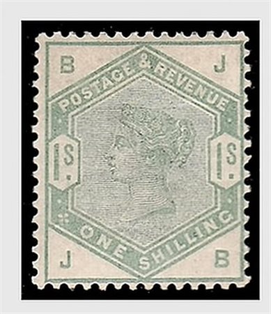 GRAN BRETAGNA - 1884, 1 s. verde (85). Fresco.(GOMMA ORIGINALE)