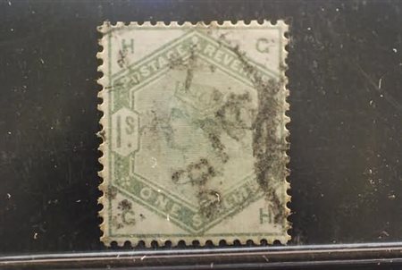 GRAN BRETAGNA - 1883, 1 s. verde (85).(USATO)