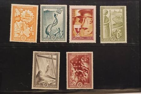 GRECIA - 1951, ERP 6 valori cpl. (575/80).(GOMMA INTEGRA)